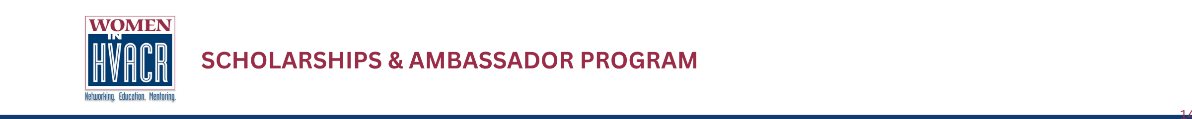 WHVACR Scholarship logo